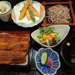 満月いぶき 横浜鶴屋町 - 鰻重御膳楓(ご飯大盛)