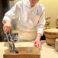 鮨まえだ - 太刀魚　炭焼き