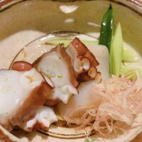 鞍馬口 寿星 - たことホタテの酢和え