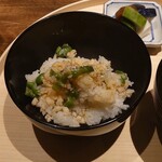 温石 - 鱧と甘唐辛子ご飯
