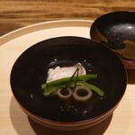 温石 - 甘鯛と管牛蒡､隠元に松葉柚