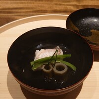 温石 - 甘鯛と管牛蒡､隠元に松葉柚