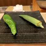 天白 - 山科唐辛子と島オクラ