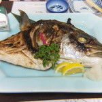 魚河し居魚亭 - 特大ブリかま（塩焼き）