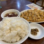 日華飯店 - 麻婆豆腐定食です。（2024年7月）