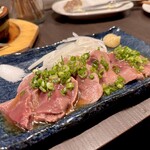 NOMASALUD - 低音調理和牛レバ刺し。とろとろ最高でした、無限に食べられます。