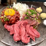 NOMASALUD - 生肉3種盛り。こちら美味しすぎました。