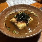 鬼の厨 しんすけ - 取り分け後の揚げ出し豆腐