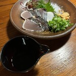 鬼の厨 しんすけ - サワラのタタキ　県外の方は必食の逸品です