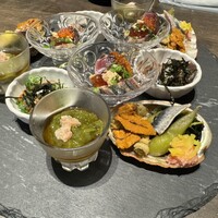 小野の離れ 博多本店 - お造り盛り合わせ第一弾