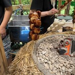 あみだが滝荘 流しそうめん - 炭火焼きだんご(一串) 450円