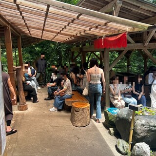 あみだが滝荘 流しそうめん_2