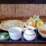 玄庵 - 天せいろ上(二八そば)