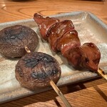 とり喜 - しいたけ、ちぎも