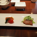 ジョーズ シャンハイ ニューヨーク  - 前菜2種盛り合わせ