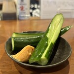 大衆酒場こいさご - 味噌きゅうり（200円）