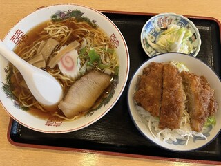 桔梗家 - ミニかつ丼セット