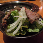 炭火焼肉 あもん - ローストビーフ＆サラダ