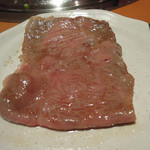 炭火焼肉 あもん - 焼きしゃぶ＠神戸牛サーロイン　ズームアップ