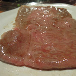 炭火焼肉 あもん - 焼きしゃぶ＠神戸牛サーロイン　ズームアップ