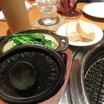 炭火焼肉 あもん - 牡蠣と菜の花のグラタン