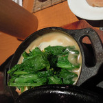 炭火焼肉 あもん - 牡蠣と菜の花のグラタン　ズームアップ