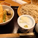 蕎麦 鷹乃 - 天丼とそば（もり）　1,280円