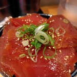 麺家 たけ田 - ヨコワの漬け丼アップ