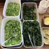 たも屋 - 薬味コーナー①ワカメ・ネギは［常識的な範囲内で］入れ放題‼️