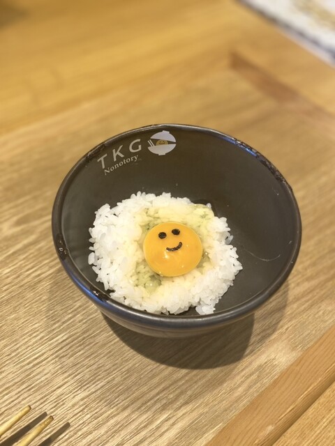 卵かけご飯　 TKG OSAKA （野乃鳥なんば堂 GEMSなんば店内ランチタイムに