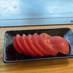 鉄板 づっち - スライストマト、甘かったです！