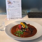 太陽カレー - 三元豚ロースカツ  愛知県産ハモフライ エビフライのデラックスカレー特盛ちょい辛