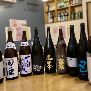 銘柄が豊富な地酒