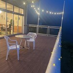TT base 漁火 - テラス席　夜