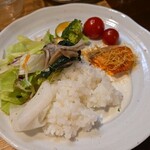 キッチン ブルー グローブ - 最後のワンプレート