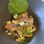 HAKUMOKKA - ポットに入ったお出汁も  初めて味わう出汁で スッキリ！そのまま飲んでも美味しかった。お茶漬けにしたら ‼️  シソも良い香り