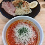 麺屋 SO - 2024.7トマトの冷たいつけ麺1000円 つけ汁ｷﾝｷﾝ冷冷