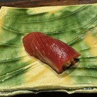 江戸富士 - 2024.07.本鮪の漬け(山葵では無く辛子)