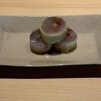 温石 - 鯵のきゅうり巻き