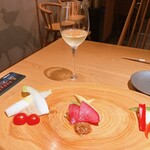 鼓道 - お通しとドリンク