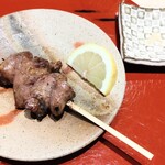 焼鳥 喜多村 - 丸はつ　生姜パウダーをつけて