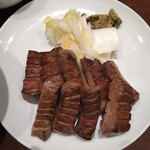 たんや 善治郎 牛たん通り店 - 上撰極厚真中牛たん定食 3枚（9切）