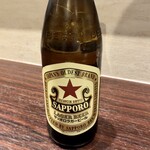 宵ノねこ - 瓶ビール_サッポロラガー