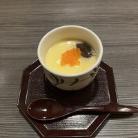 しゃぶしゃぶ 吟半 お台場店 - ハマグリと鶏出汁の茶碗蒸し