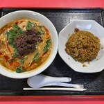 摩天楼 - 担々麺＆半チャーハン