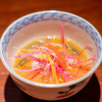 中目黒 若狭 - 泥障烏賊、じゅん菜、お野菜のムルフェ