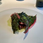 レストラン オオツ - 那珂湊産根本兄弟の真蛸 じゃがいものピュレ ゆずもファーム産スイスチャード