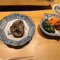 堂島焼肉料理店 - 付き出しとキムチ
