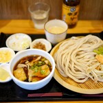 村山 満月うどん - ダブルつけ汁
