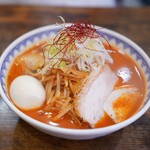 雪ぐに - 辛味噌1000円+味玉+バラ